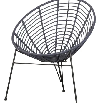 Outlet WOOOD Jane Loungestoel Tuin Inkt