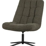 Outlet WOOOD Job Draaifauteuil Teddy Groen