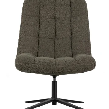 Outlet WOOOD Job Draaifauteuil Teddy Groen