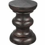 Sale WOOOD Jonah Bijzettafel Hout Donkerbruin 42xø30 Cm