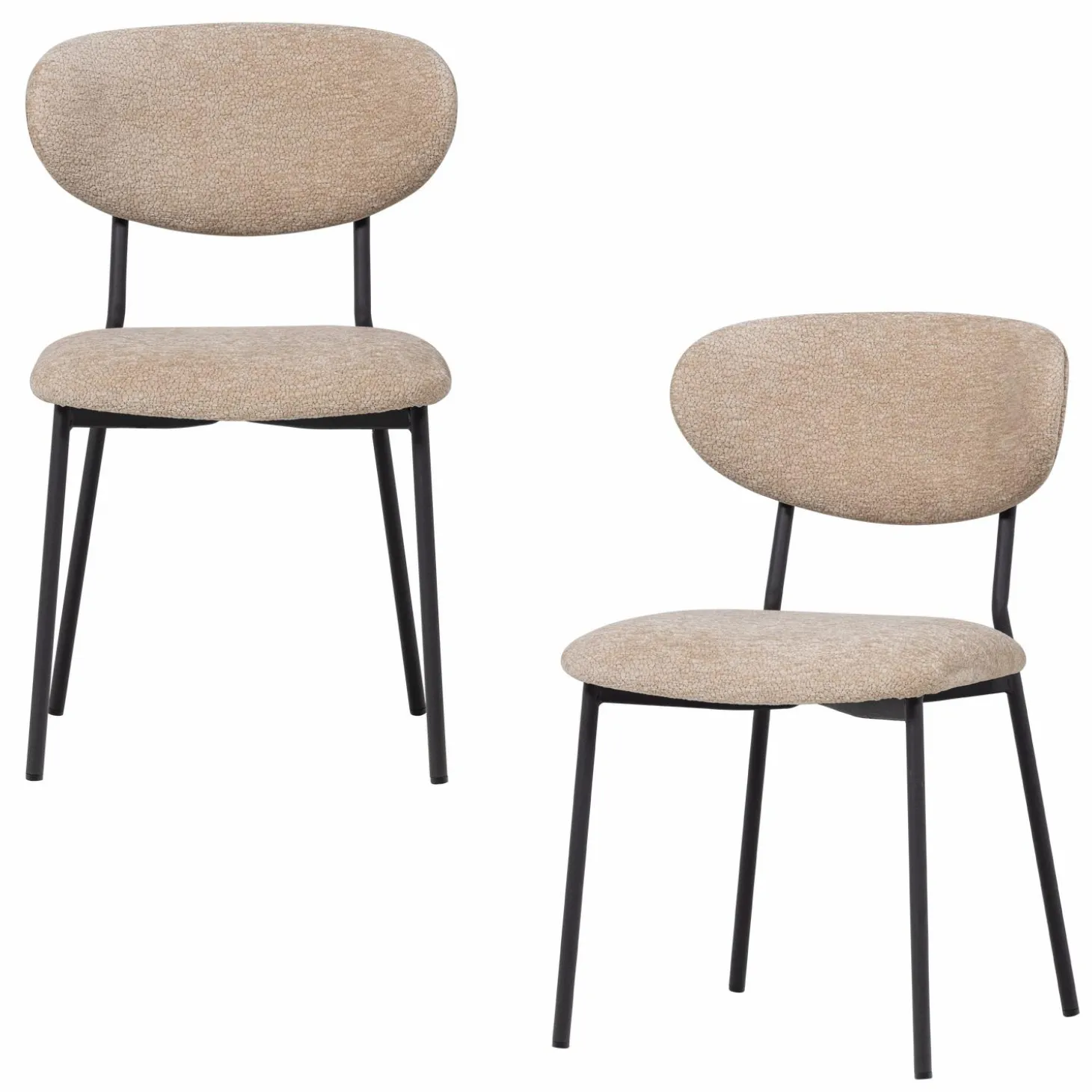 kjeld-eetkamerstoel-chenille-s-lqZZPRSK-4.webp Clearance WOOOD Kjeld Eetkamerstoel Chenille Structuur Naturel