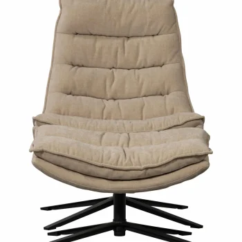 Clearance WOOOD Kube Draaifauteuil Met Hocker Naturel