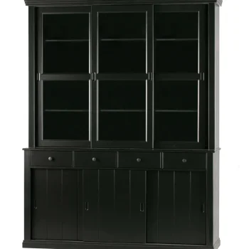 New WOOOD Lagos Buffetkast Grenen Diepzwart