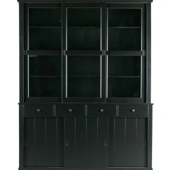 New WOOOD Lagos Buffetkast Grenen Diepzwart