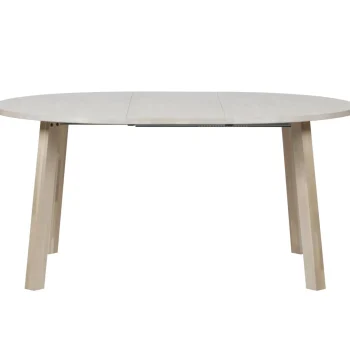 Clearance WOOOD Lange Jan Uitschuifbare Eettafel Rond Eiken Sydney