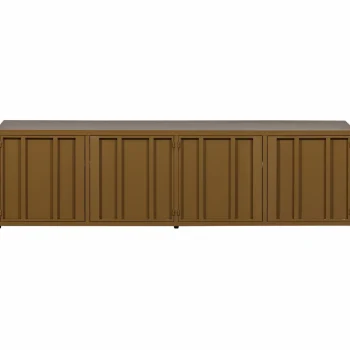 Fashion WOOOD Level Tv Meubel Metaal 44x160 Cm Honinggeel