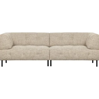 Hot WOOOD Lloyd 4-zits Bank Grof Geweven Naturel Melange