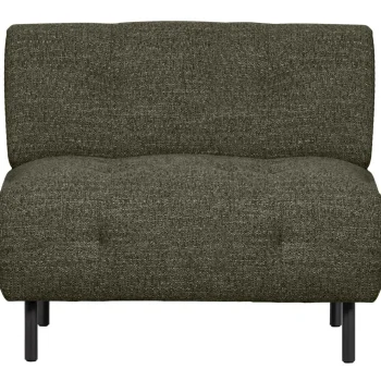 Clearance WOOOD Lloyd Fauteuil Grof Geweven Groen Melange