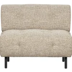 Outlet WOOOD Lloyd Fauteuil Grof Geweven Naturel Melange