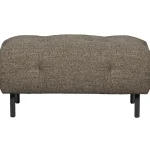 Best WOOOD Lloyd Hocker Grof Geweven Donkerbruin Melange