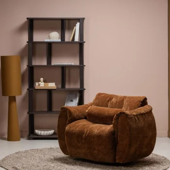 Online WOOOD Loft Vloerlamp Metaal/bouclé 130xø30 Cm Tapenade