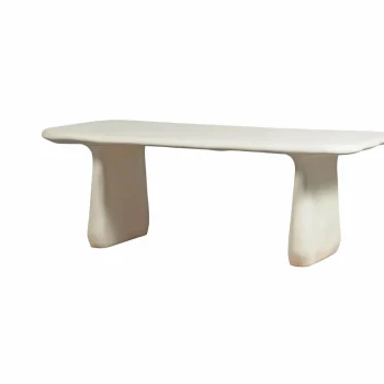 Hot WOOOD Loggia Tuintafel Vezelversterkte Polymeer Naturel 200x100 Cm