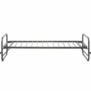 Clearance WOOOD Lucy Eenpersoons Onderschuifbed Metaal Zwart 90x200 Cm