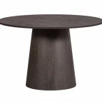 Best WOOOD Maan Eettafel Rond Mdf ø120 Cm Donkerbruin