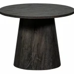 Discount WOOOD Maan Salontafel Mdf Donkerbruin 45xø60 Cm