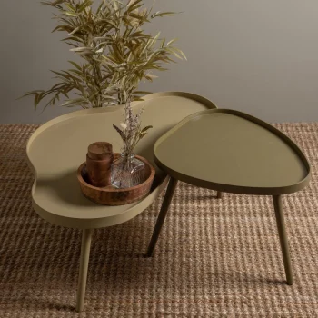 Online WOOOD Mae Bijzettafel Organisch Langwerpig Hout Alpaca