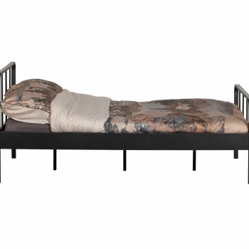 Discount WOOOD Mees Bed Twijfelaar Metaal Zwart 120x200 Cm
