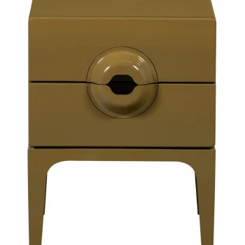 Fashion WOOOD Merge Ladekast/nachtkastje 2 Lades Hout Honinggeel