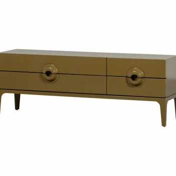 Clearance WOOOD Merge Tv Meubel Hout Honinggeel