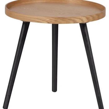 Discount WOOOD Mesa Bijzettafel M Hout 45xø45 Naturel