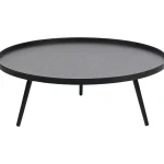 Clearance WOOOD Mesa Bijzettafel XXL Hout Zwart 36xø100