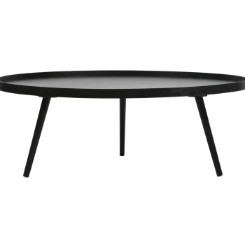 Clearance WOOOD Mesa Bijzettafel XXL Hout Zwart 36xø100