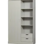 Outlet WOOOD Mila Schuifdeurkast Grenen Dust
