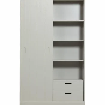 Outlet WOOOD Mila Schuifdeurkast Grenen Dust