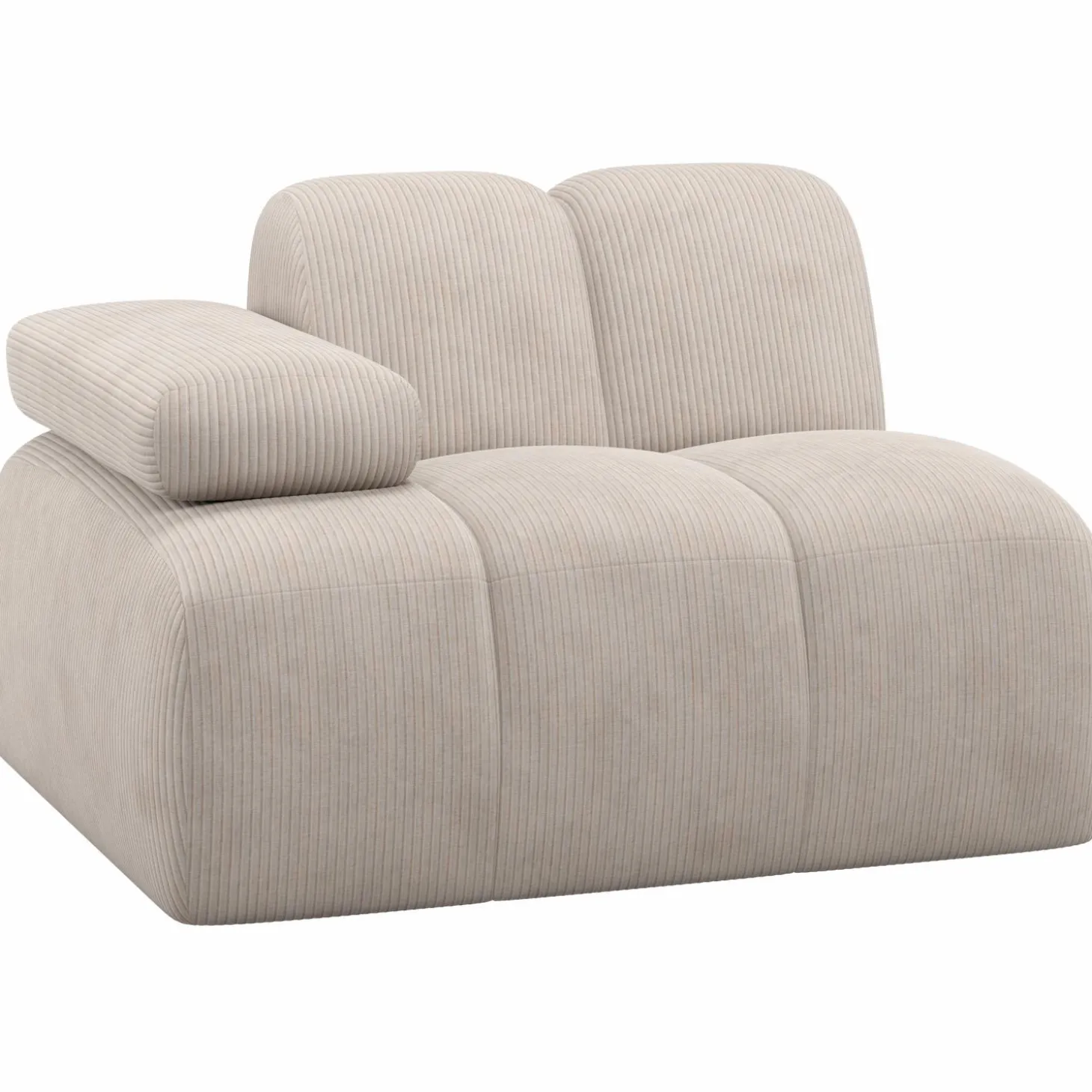 mojo-1-zits-element-arm-links-IkSBaoHQ-0.webp Outlet WOOOD Mojo 1-zits Element Arm Links Ribstof Ecru