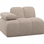 Fashion WOOOD Mojo 1-zits Element Arm Links Wollig Donkerzand Bruin