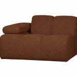 Clearance WOOOD Mojo 1-zits Element Arm Links Bouclé Roestbruin Melange