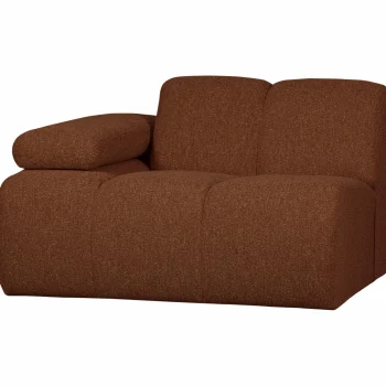 Clearance WOOOD Mojo 1-zits Element Arm Links Bouclé Roestbruin Melange