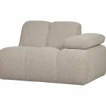 Outlet WOOOD Mojo 1-zits Element Arm Rechts Bouclé Beige Melange