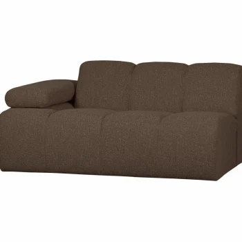 Clearance WOOOD Mojo 1,5-zits Element Arm Links Bouclé Bruin Melange