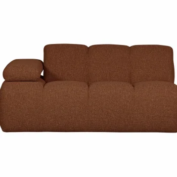 Online WOOOD Mojo 1,5-zits Element Arm Links Bouclé Roestbruin Melange
