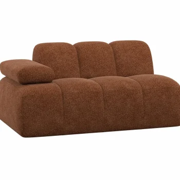 Best WOOOD Mojo 1,5-zits Element Arm Links Wollig Roestbruin