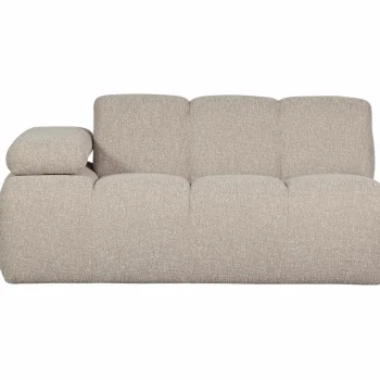 Clearance WOOOD Mojo 1,5-zits Element Arm Links Bouclé Beige Melange
