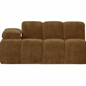 Outlet WOOOD Mojo 1,5-zits Element Arm Links Ribstof Honinggeel