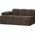 Outlet WOOOD Mojo 1,5-zits Element Arm Links Ribstof Bruin