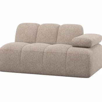 Clearance WOOOD Mojo 1,5-zits Element Arm Rechts Wollig Donkerzand