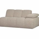 Fashion WOOOD Mojo 1,5-zits Element Arm Rechts Bouclé Beige Melange