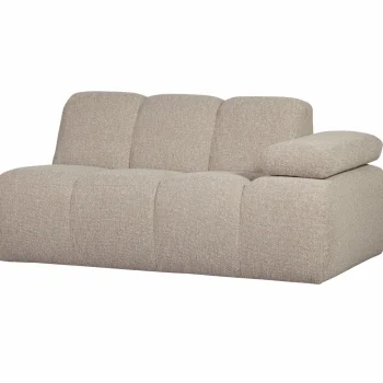 Fashion WOOOD Mojo 1,5-zits Element Arm Rechts Bouclé Beige Melange