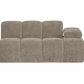 Outlet WOOOD Mojo 1,5-zits Element Arm Rechts Ribstof Donkerzand