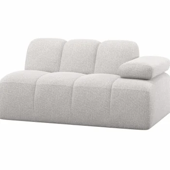 Best WOOOD Mojo 1,5-zits Element Arm Rechts Bouclé Ecru Melange