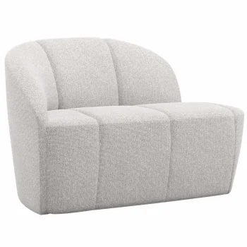 Hot WOOOD Mojo 2-zits Bankje Links Bouclé Ecru Melange