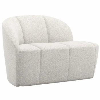 Outlet WOOOD Mojo 2-zits Bankje Links Wollig Ecru