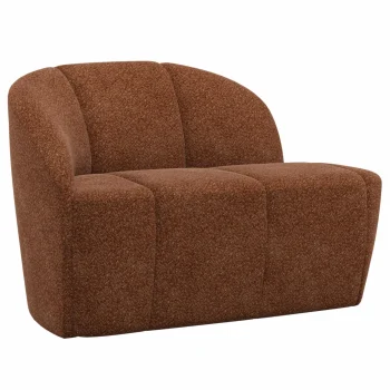 Clearance WOOOD Mojo 2-zits Bankje Links Wollig Roestbruin