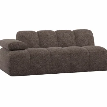 Sale WOOOD Mojo 2-zits Element Arm Links Wollig Bruin