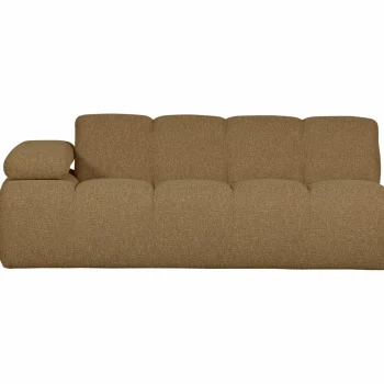 Hot WOOOD Mojo 2-zits Element Arm Links Bouclé Geel/bruin Melange