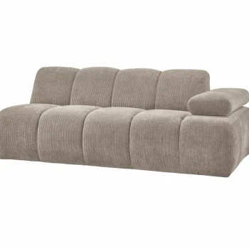 Sale WOOOD Mojo 2-zits Element Arm Rechts Ribstof Donkerzand